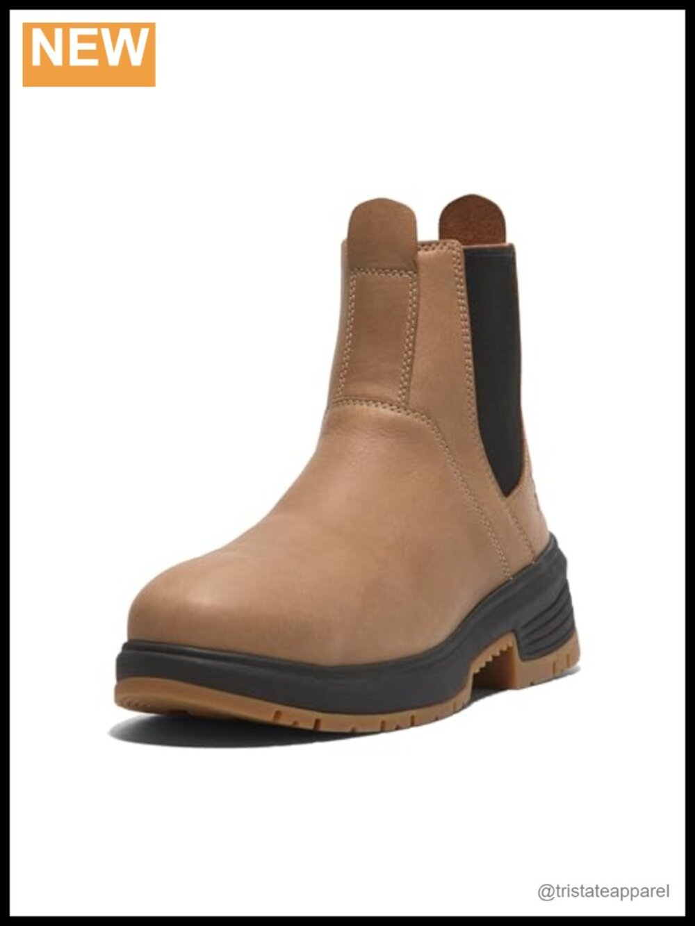 Composite Safety Toe Chelsea Work Boot, Slip Resistant Pull-On, Anti-Fatigue